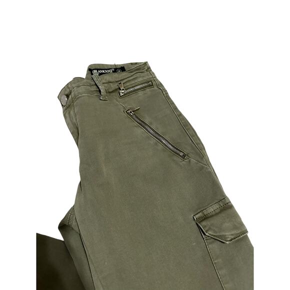 Blank NYC The Reade Mid Rise Ankle Cropped Twill Skinny Cargo Pants‎ Size 26 - Picture 3 of 7